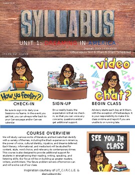 Preview of Bitmoji Syllabus for SY20-21