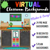 Virtual Classroom Templates - 24 Backgrounds!