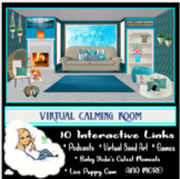 Bitmoji Virtual Classroom-Calming Room (10 Interactive Lin