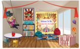 Bitmoji Virtual Classroom-Circus/Carnival Theme