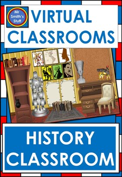 Preview of Bitmoji Virtual Classroom - History Themed - Powerpoint