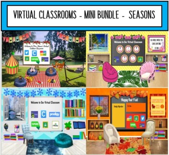 Preview of Virtual Classrooms - MINI BUNDLE - Seasons