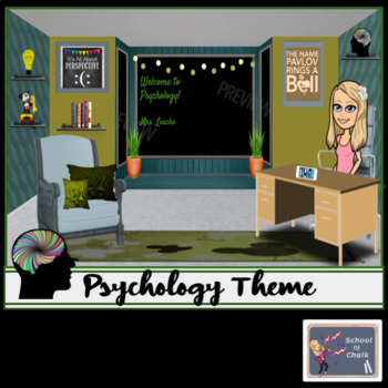 Preview of Bitmoji Virtual Classroom-Psychology