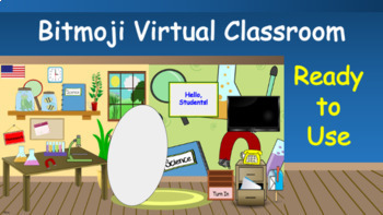 Preview of Bitmoji Virtual Classroom SCIENCE, Ready-to-Use, Editable, Distance Learn