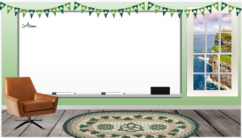Preview of Bitmoji Virtual Classroom - St. Patrick's Day
