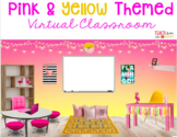 Bitmoji Virtual Classroom Template PINK AND YELLOW FLAMINGO THEME