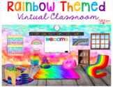 Bitmoji Virtual Classroom Template RAINBOW THEME