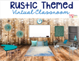 Bitmoji Virtual Classroom Template RUSTIC TEAL THEME