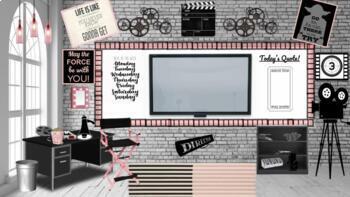 Preview of Theatre, Drama, Acting, speech,  PINK! Virtual Classroom Template