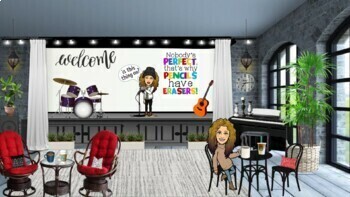 Preview of Bitmoji Virtual Classroom Theater Stage