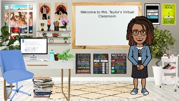 Preview of Bitmoji Virtual Classroom *editable*
