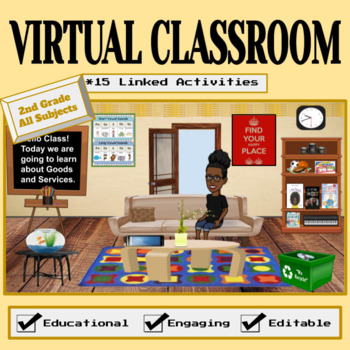 Bitmoji Virtual Classroom for Second Grade (All Subjects ...