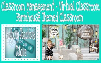 Preview of Bitmoji Virtual Farmhouse Themed Classroom