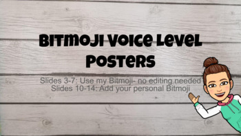 Preview of Bitmoji Voice Level Posters