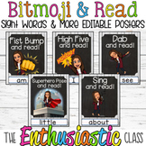 EDITABLE Bitmoji and Read Sight Words and More! Shiplap Edition