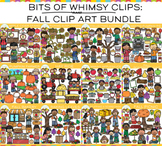 Bits of Whimsy Clips Fall Kids Clip Art Bundle