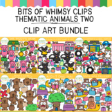 Bits of Whimsy Clips: Thematic Animals TWO Clip Art Bundle