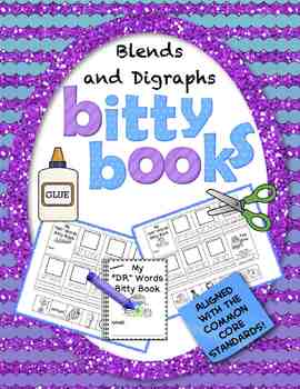 Preview of Blends and Digraphs Worksheets | Literacy Centers Kindergarten 1st Grade