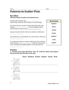 bivariate data worksheet bundle by taylor j s math materials tpt