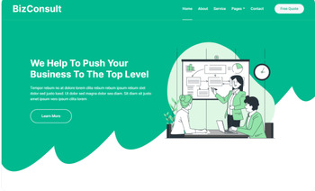 Preview of BizConsult – Free Bootstrap 5 HTML5 Business Consultancy Template