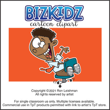 Preview of Biz Kidz (Kids and Business) Cartoon Clipart For All Grades