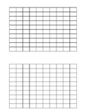 Blank 1-100 chart first grade Spanish and English two char