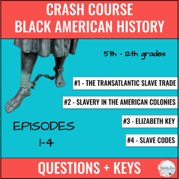 Preview of Black American History Crash Course Video Questions - Episodes 1-4