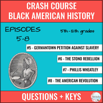 Preview of Black American History Crash Course Video Questions - Episodes 5-8