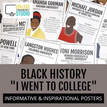 Preview of Black Americans College & Career Posters | Black History Month