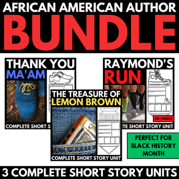 Preview of Black Author Short Story Bundle - Short Stories - Black History Month Activities