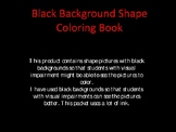 Black Background Shape Coloring Book