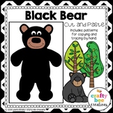 Black Bear Craft Forest Zoo Woodland Animals Craft Activit