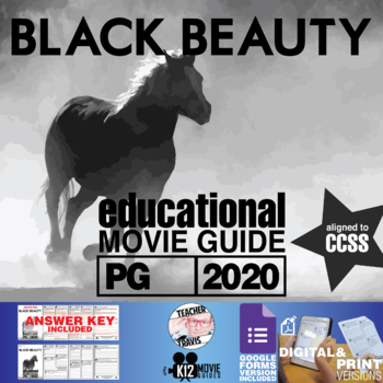 Preview of Black Beauty Movie Guide | Worksheet | Questions | Google Form (PG - 2020)