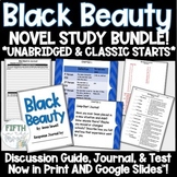 Black Beauty Novel Study BUNDLE for In-Person and Distance