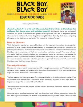 Preview of Black Boy, Black Boy by Ali Kamanda and Jorge Redmond Educator Guide