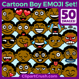 Black Boy Emoji Clipart Faces / African Boy Kids Emojis Em