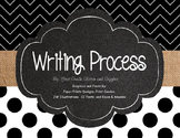 Black & Burlap Writing Process Signs