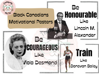Preview of Black Canadians Motivational Posters