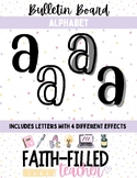 Black Classroom Letters Full Alphabet | Printable Letters 