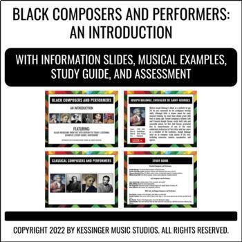 Preview of Black Composers and Performers - A Music Lesson for Black History Month