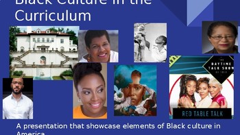 Preview of Black Culture for the Curriculum