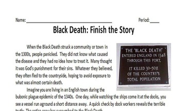Preview of Black Death - Finish the Story