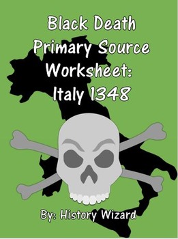 Preview of Black Death Primary Source Worksheet: Italy 1348