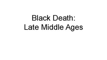 Preview of Black Death Slides