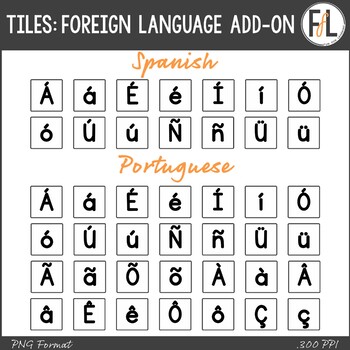 Moveable Ela Tiles Foreign Languages Add On White By Fun For Learning