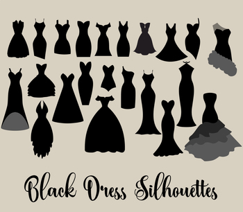 dress silhouette clip art
