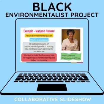 Preview of Black Environmentalists A-Z Research Project and Interactive Slides