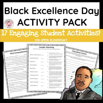 Preview of Black Excellence Day ACTIVITY PACK - Upper Elementary (17 engaging activities!)