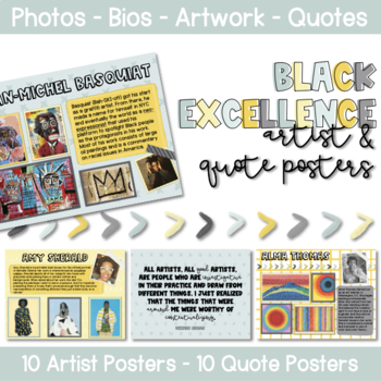 Preview of Black History Month - Black Excellence In Art Posters