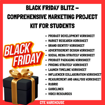Preview of Black Friday Blitz - Comprehensive Marketing Project Kit for Students